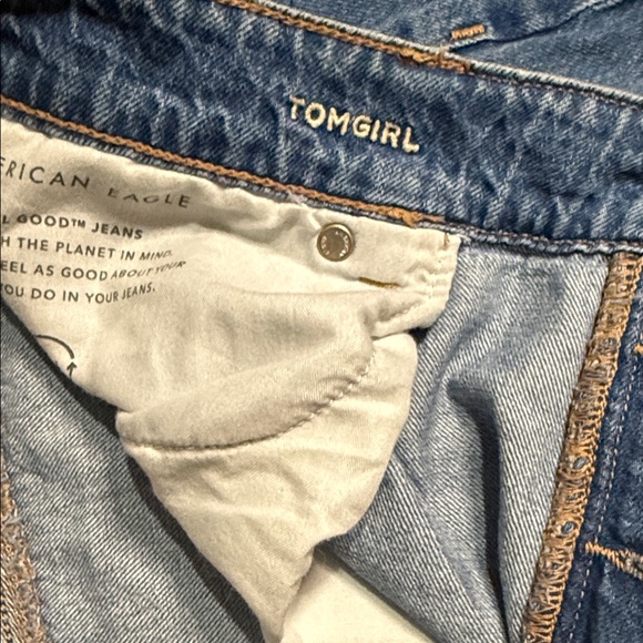 American Eagle Outfitters Ripped Blue Denim Jeans - Picture 2 of 3